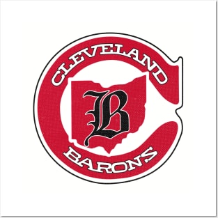 Classic Cleveland Barons Hockey Posters and Art